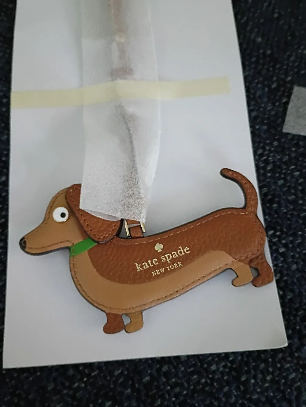 Kate Spade Weiner Dog With Logo And Cute Collar